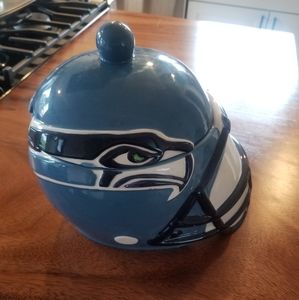 Seahawks helmet cookie jar